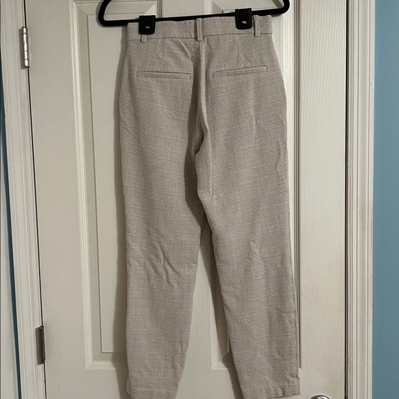 Plaid cream/tan chino pants - Picture 2 of 5